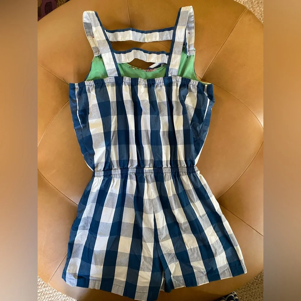 Matilda Jane 435 Country Roads Romper Blue Check Plaid Joanna Gaines Tween 16 - Picture 3 of 6